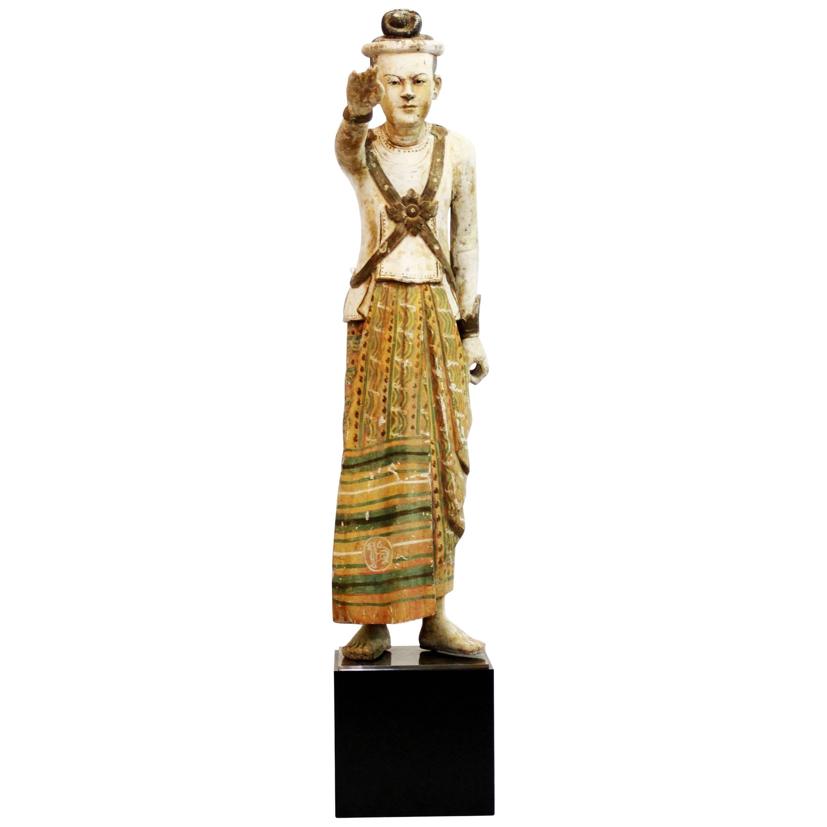 Standing Figure of a Burmese King