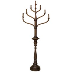 Gran candelabro pintado en oro bruñido, Francia, S. XIX