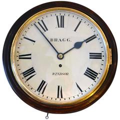 Late 19th Century Fusee Dial Clock, Bragg Windsor