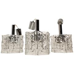 Set of Three Mid-Century Modern Pendants by Kinkeldey, 1967 12