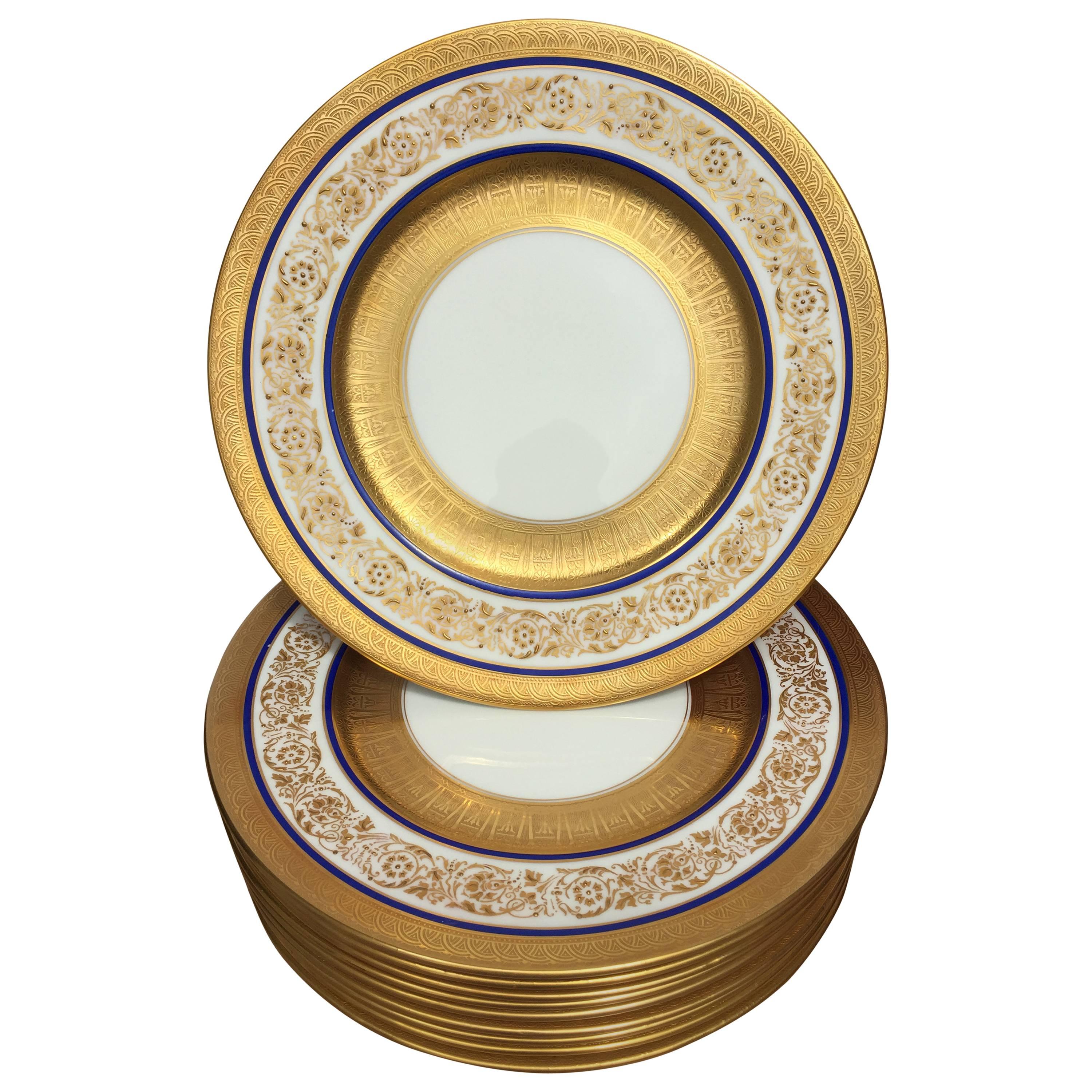 10 Dinner Plates by Cauldon