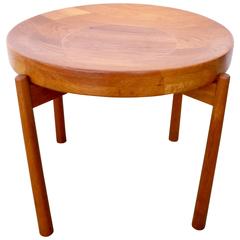 Jens Quistgaard Solid Teak Flip-Top Tray Table 3