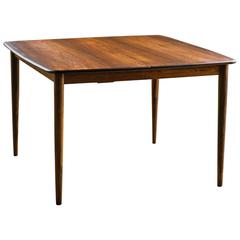 Retro Rosewood Square Dining Table Commissioned by Illums Bolighus