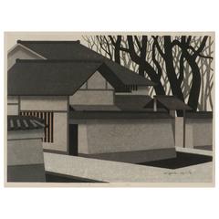 Japanese Woodblock Print Framed by Kiyoshi Saito 11