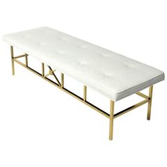 Elegant Modern Brass Bench