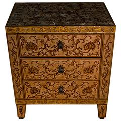 French Baques Eglomise Commode