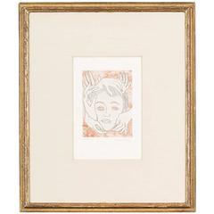 "Masque" Aquatint, Signed by Man Ray, circa 1968