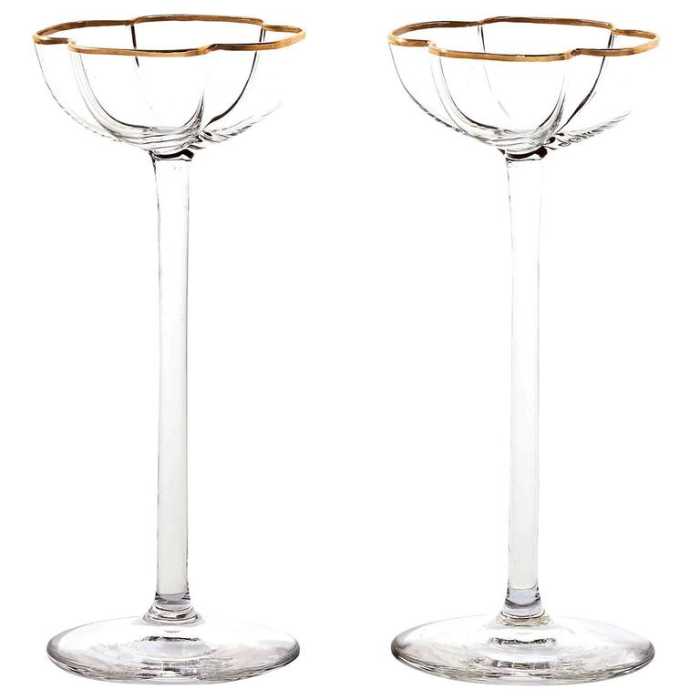 16 Exceptional Art Deco Cordial Goblets by Moser at 1stdibs