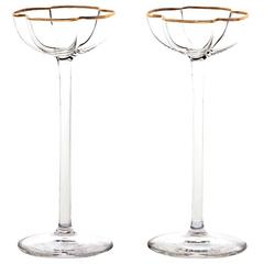 16 Exceptional Art Deco Cordial Goblets by Moser