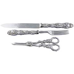 Antique English, Sterling Silver Dessert Serving Set, Victorian, circa 1868