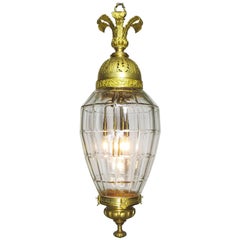 Fine French 19th-20th Century Belle ÉPoque Lantern, Attributed to Baccarat