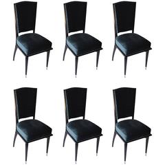 Set of Six Mid-Century Modern Dining Chairs