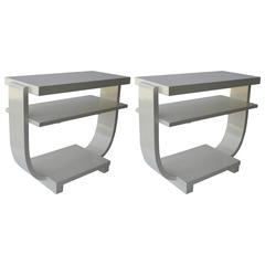 Pair of Italian Art Deco Side Tables 6