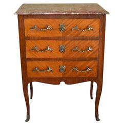 Louis XVI Style Inlay Wood Small Commode 5