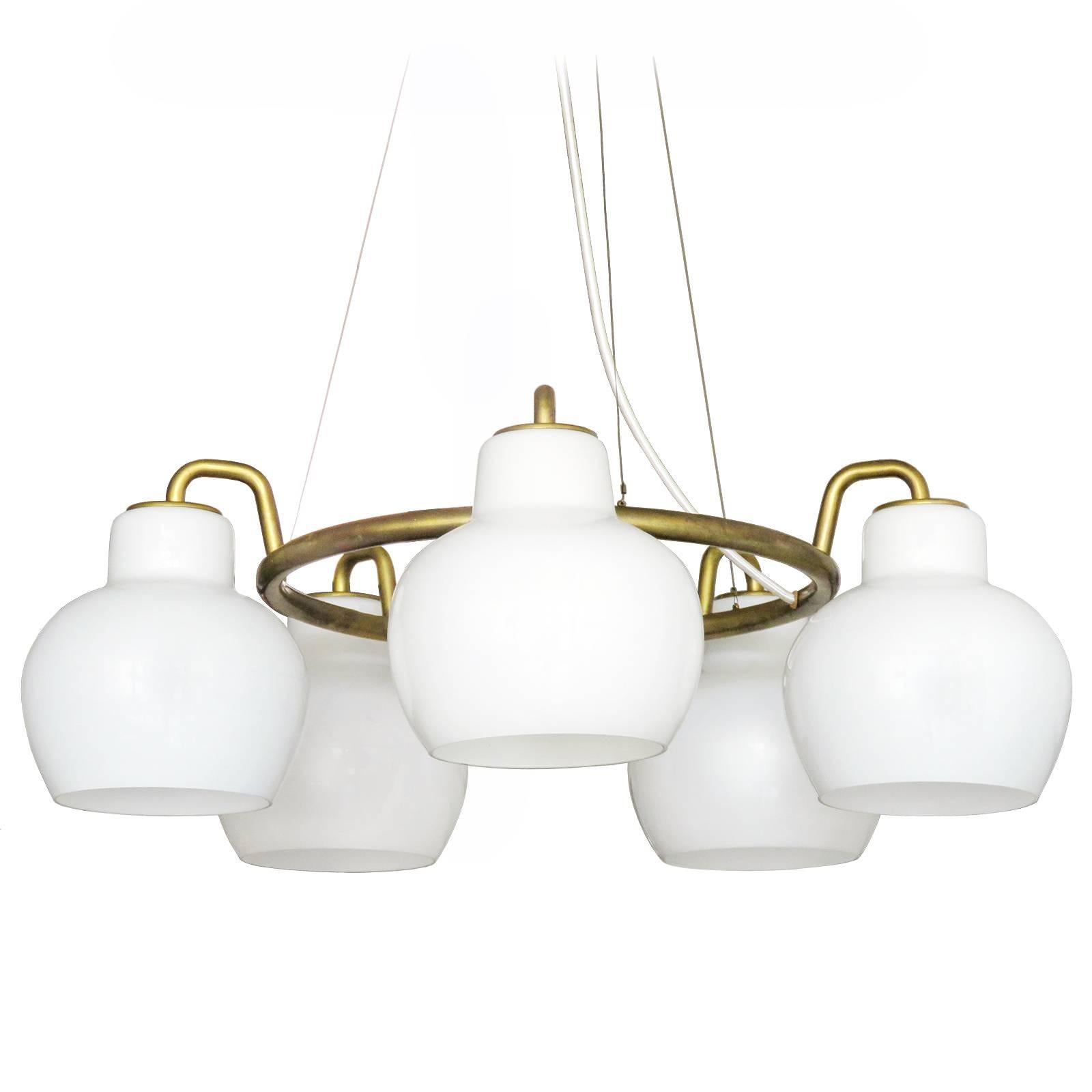 Vilhelm Lauritzen Christiansborg and B&G Ring Chandelier