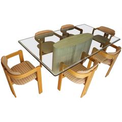 Set of Six Tobia Scarpa for Gavina Pigreco Armchairs 2