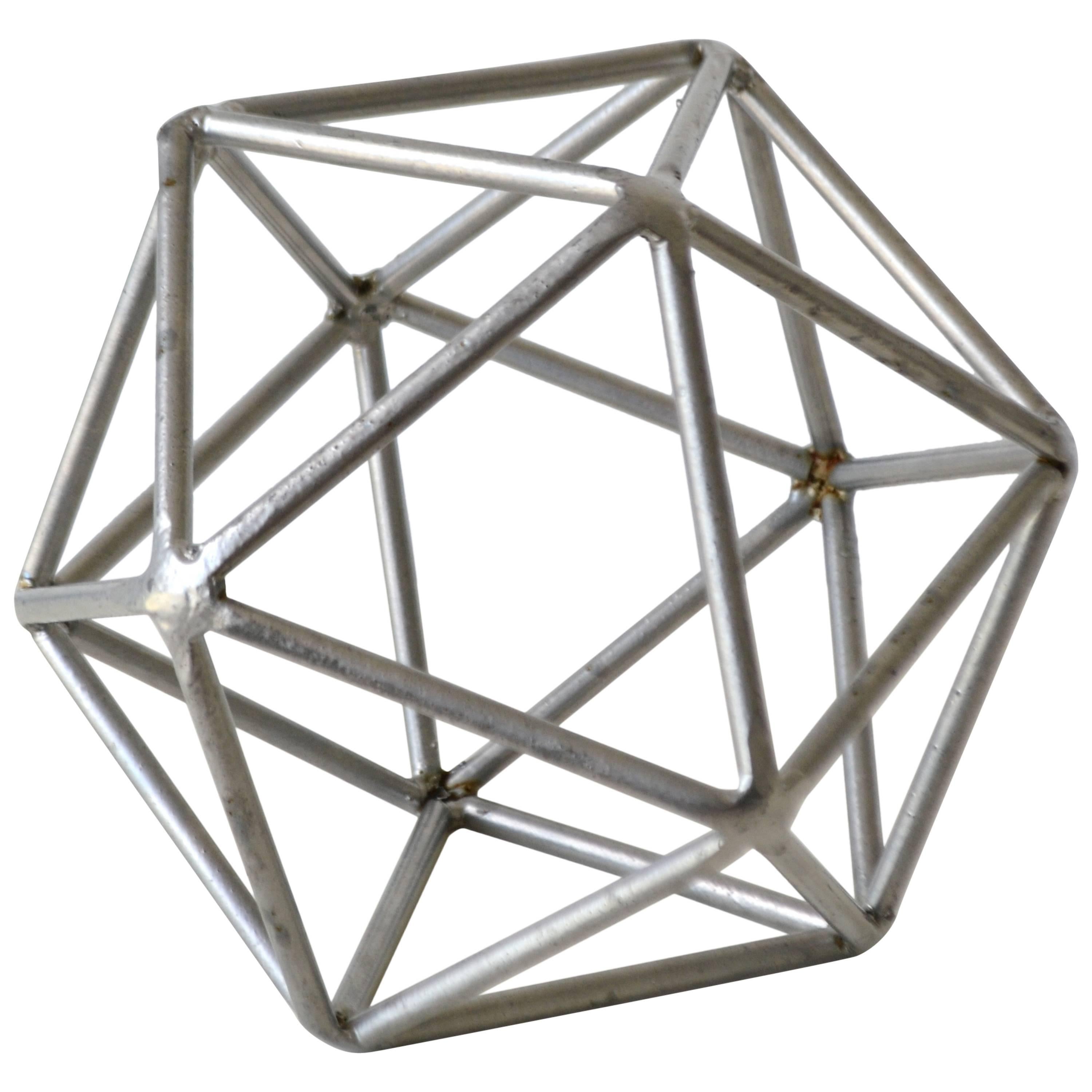 Midcentury Brutalist Inspired Geodesic Sphere Sculpture For Sale