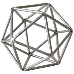 Used Midcentury Brutalist Inspired Geodesic Sphere Sculpture