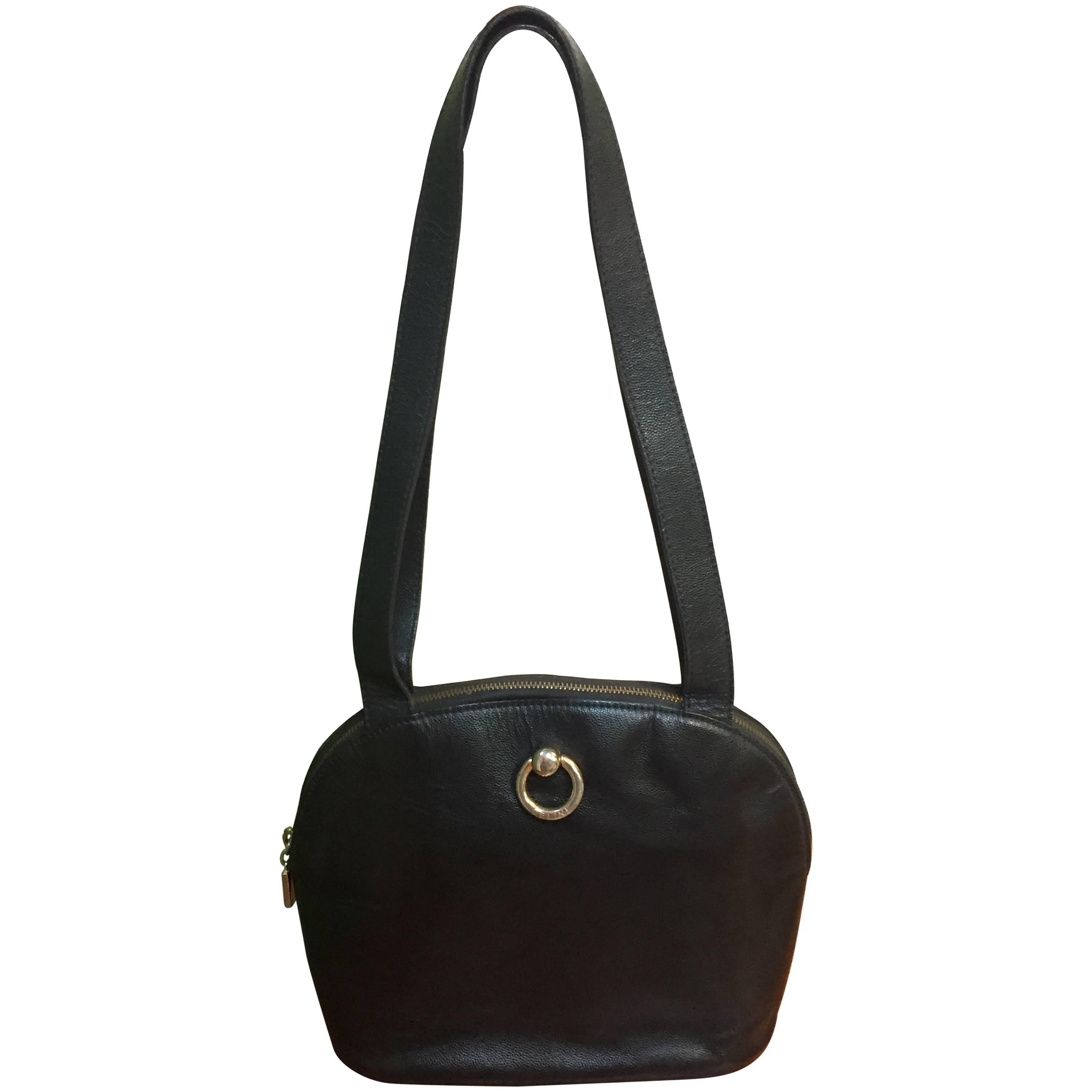 Rare Celine Black Shoulder Clutch Bag For Sale