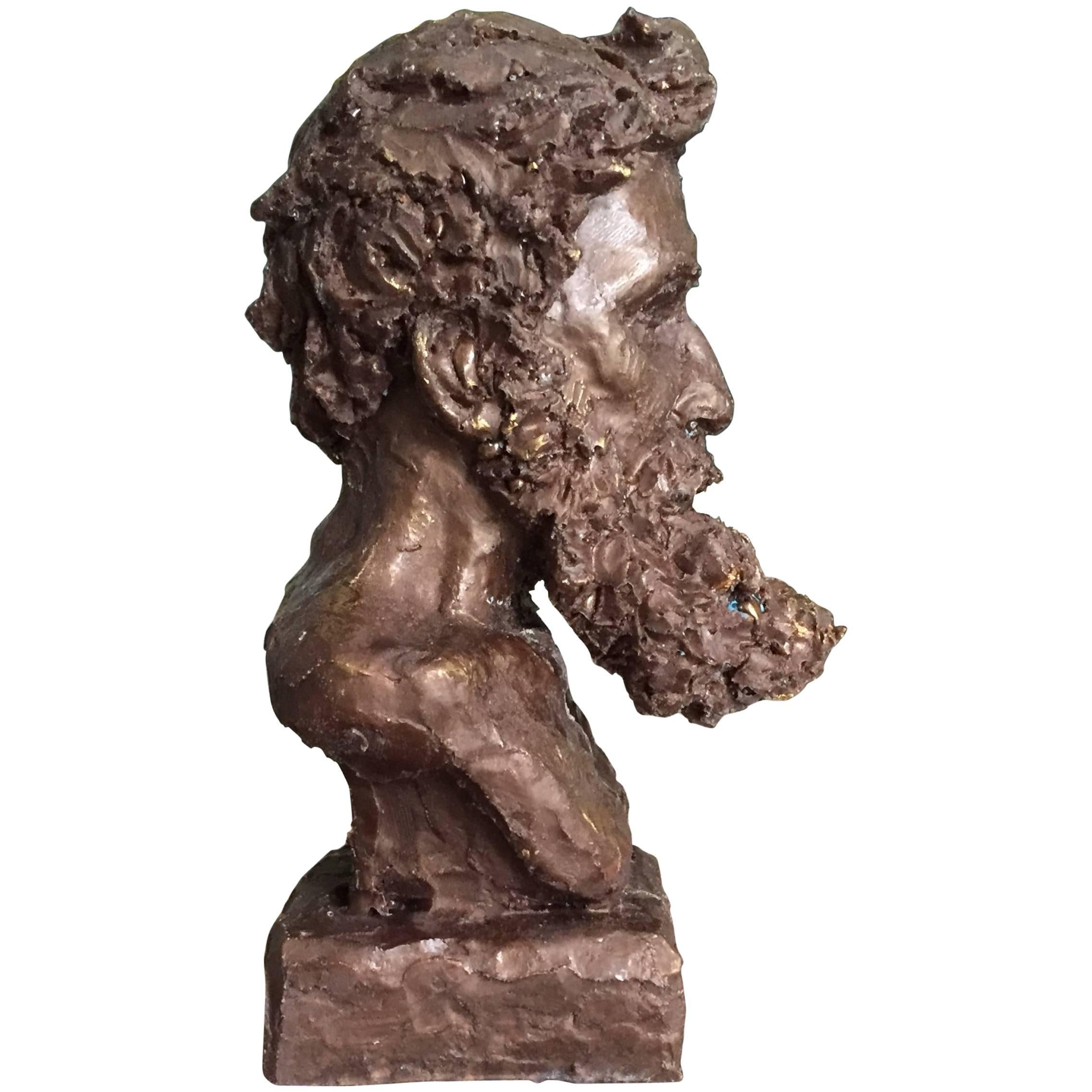 Bronze Bust of Rodin by Sculptor Daniel Altshuler, 2016
