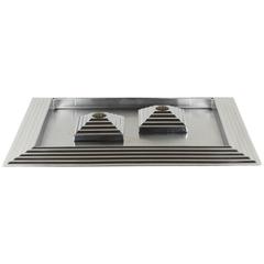 Art Deco Tray and Candleholders by Norman Bel Geddes for Revere 8