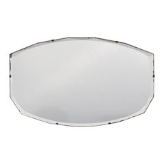 French Art Deco Rectangular Beveled Mirror