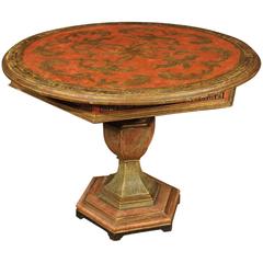 20th Century Italian Lacquered and Gilded Table