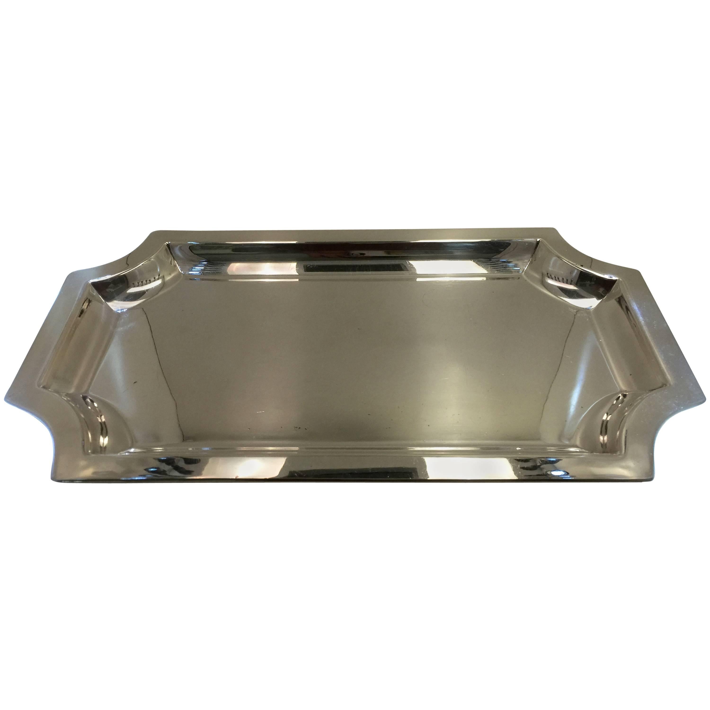 Silver Plated Octagonal Tray