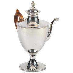 Fine Late 18th Century Sheffield Plate 'Argyle' Heater Jug for Sauce or Gravy 1