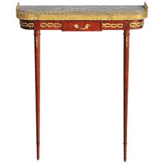 Delightful Early 20th Century French Console Table of Fine Shallow Proportions