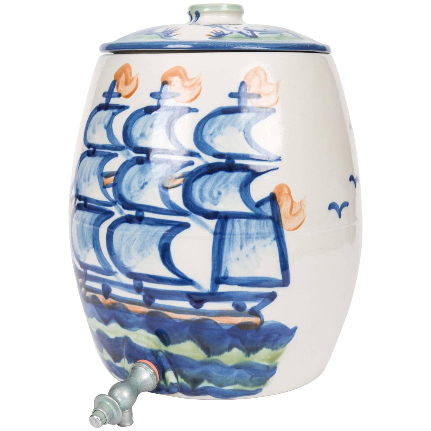 Hadley Pottery Water Cooler For Sale at 1stdibs