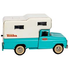 Retro Fine 1963 Toy Tonka Truck with Camper