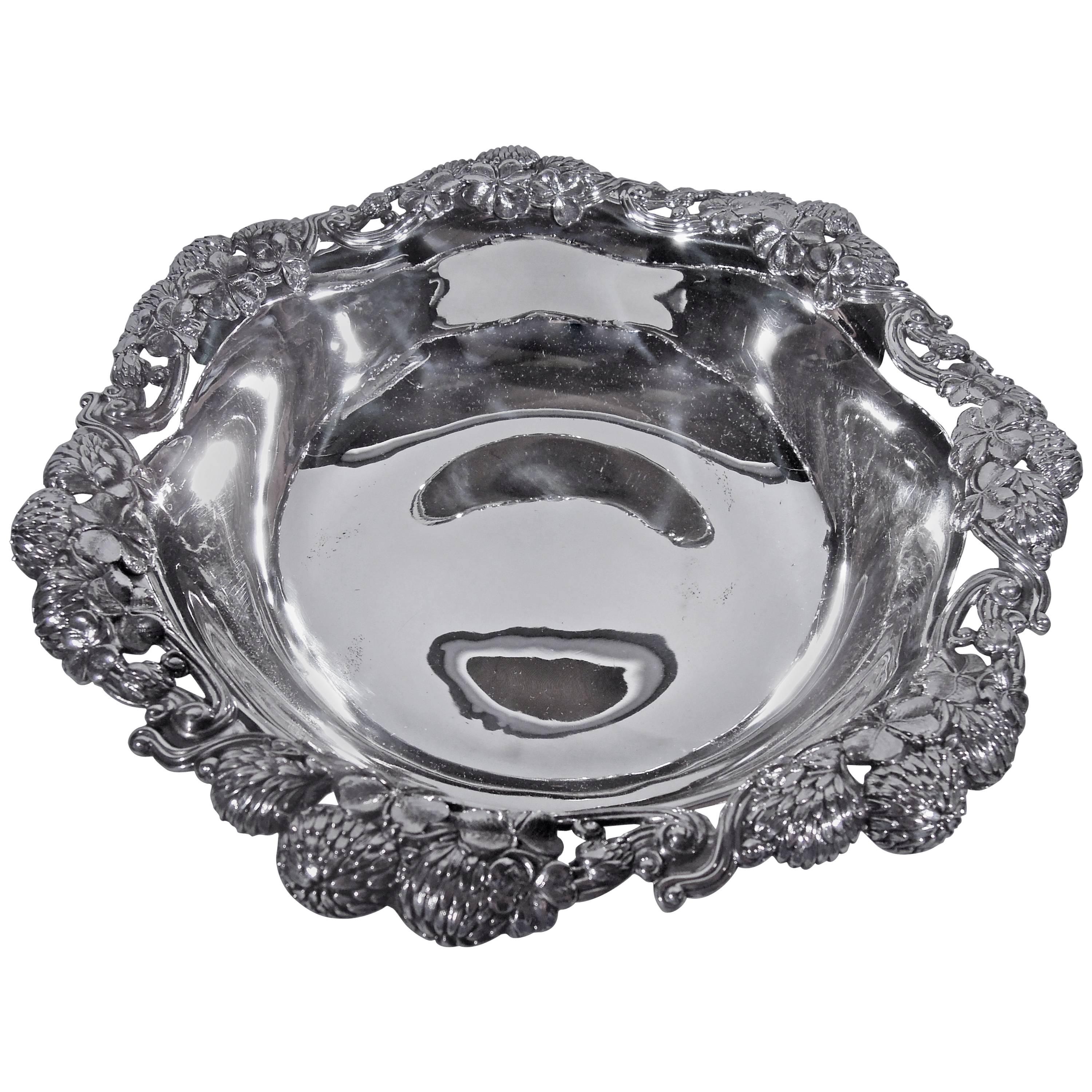 Tiffany Sterling Silver Bowl in Historic Clover Pattern