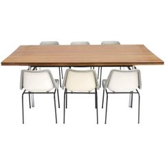 Retro Robin Day Dining Table and Eight Chair Set