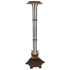 1920s Spanish Revival Iron Plant Stand