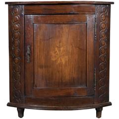 Antique 18th Century Country French Encoignure or Corner Cabinet