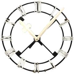 Retro Church Clock Skeleton with Metal Hands