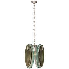 Glass Pendant in the Style of Fontana Arte 7