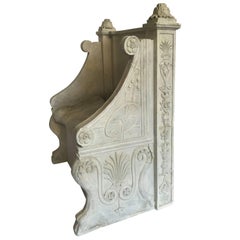 Grand Tour Plaster Model of Roman Throne