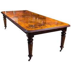 Stunning Burr Walnut and Marquetry Dining Table 5