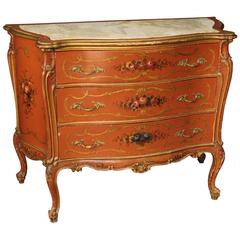 20th Century Venetian Lacquered and Gilt Dresser