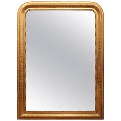 19th Century French Louis Philippe Gold Leaf Mirror