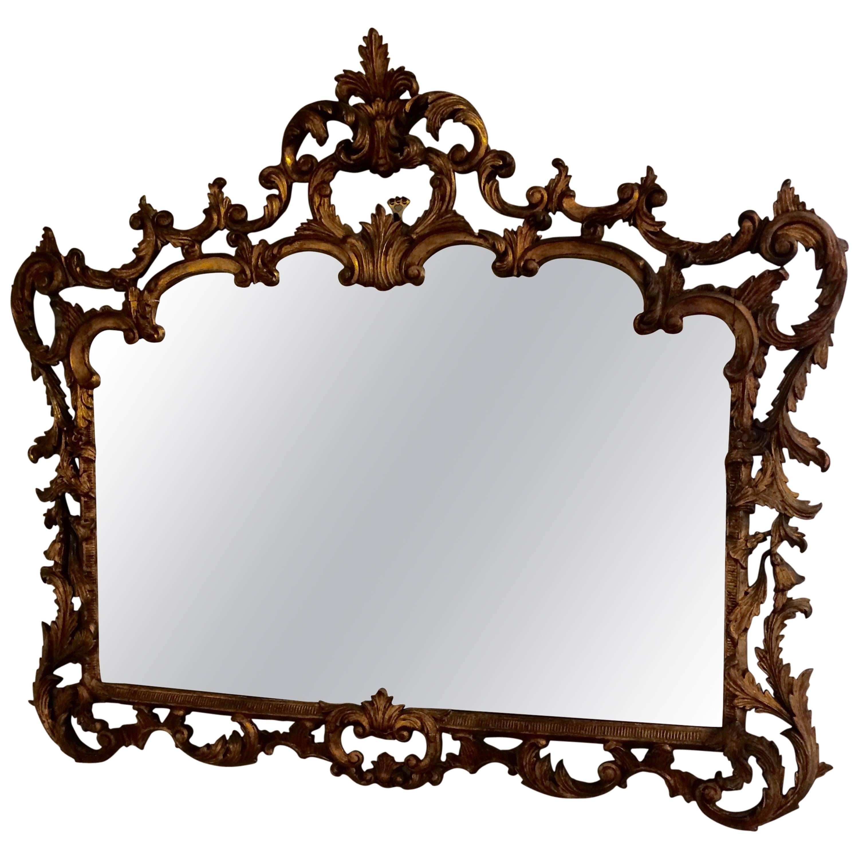 Gorgeous Giltwood French Antique Mirror