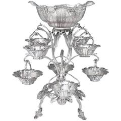 George III Antique English Silver Epergne