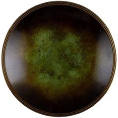 Just Andersen Bronze Bowl Dish, 1930-1940s, Danish Design