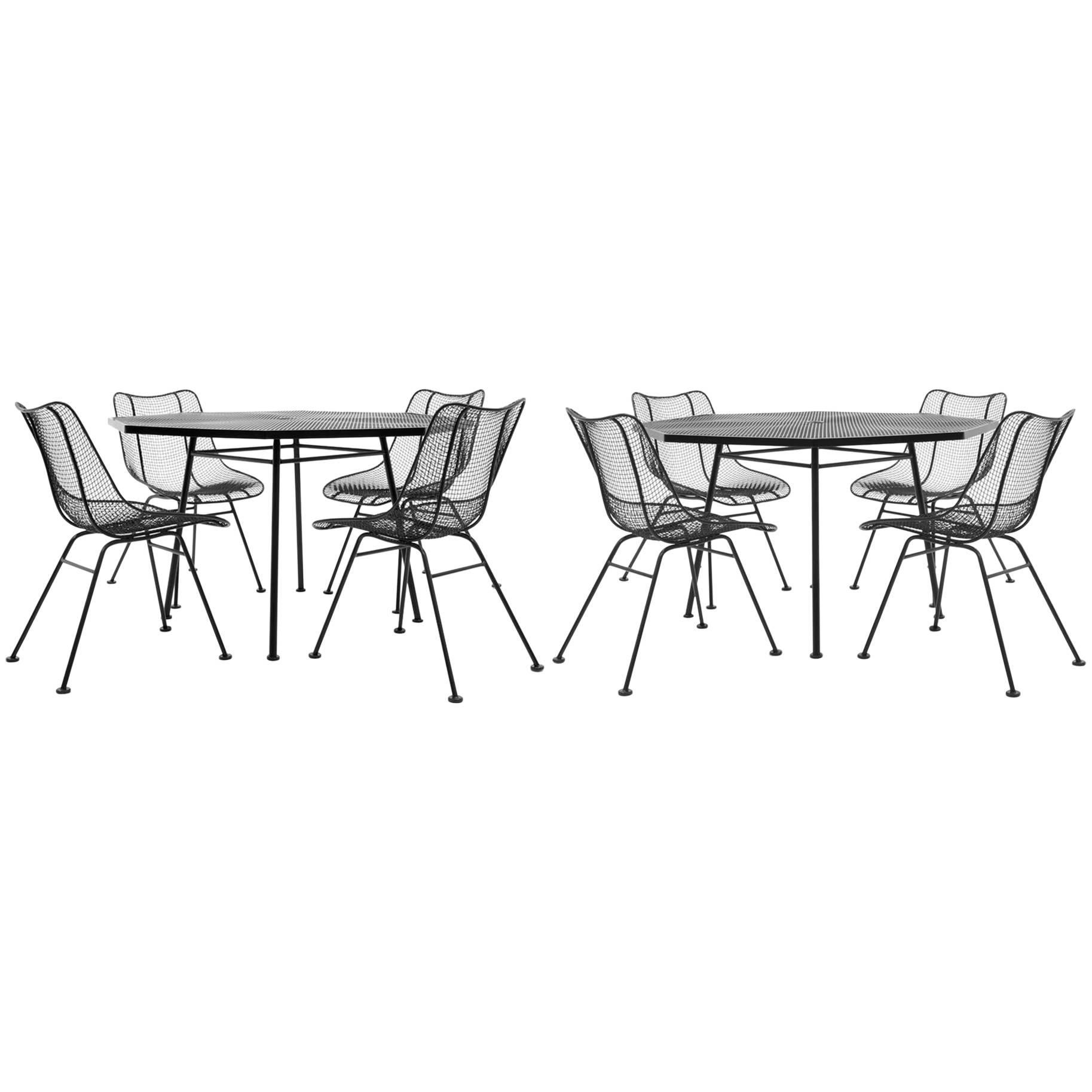 Russell Woodard Sculptura Outdoor/Patio Dining Sets Otagonal Tables Eight Chairs