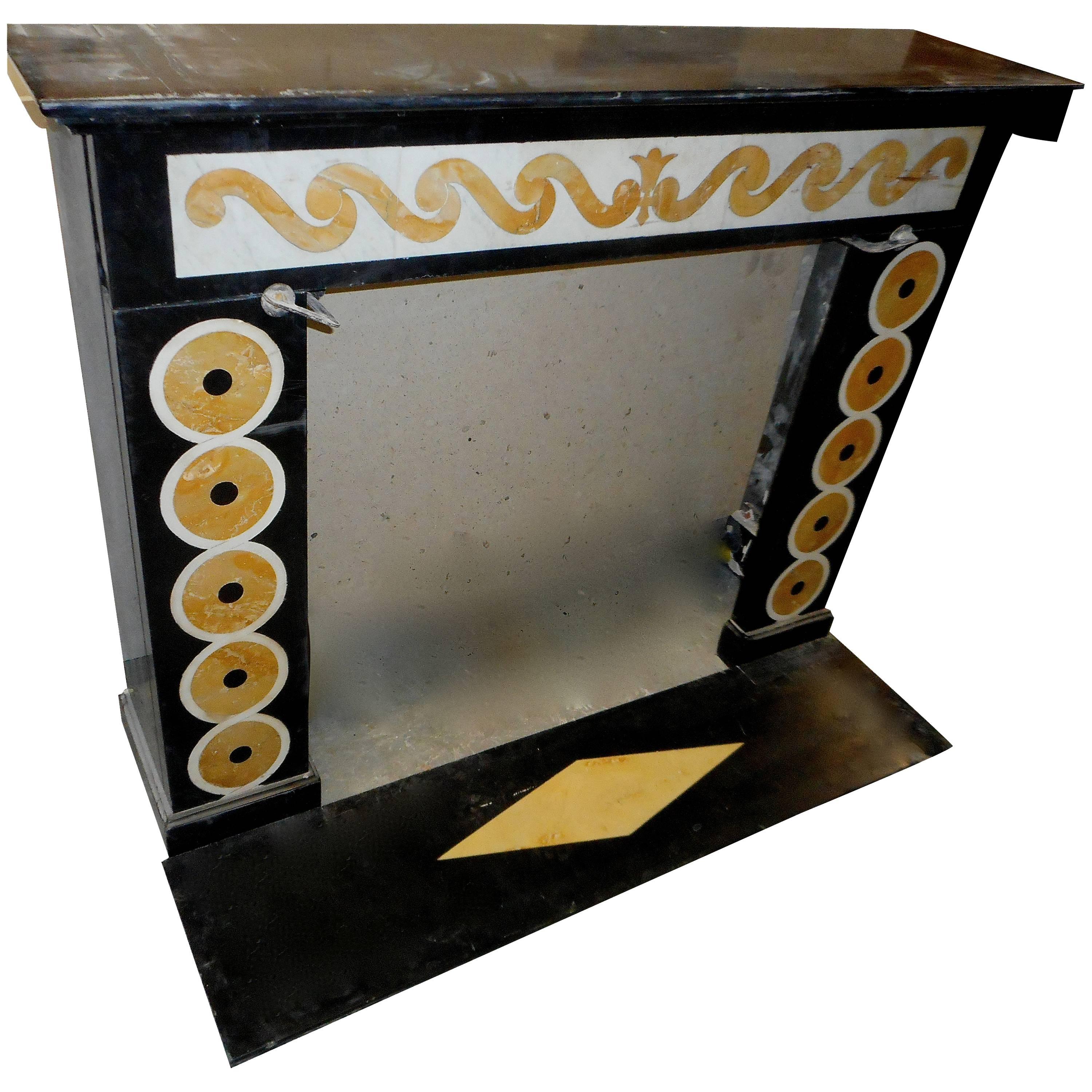 Art Deco Marble Fireplace
