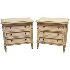 Pair of Quality Faux Paint Decorated Drawer Stands