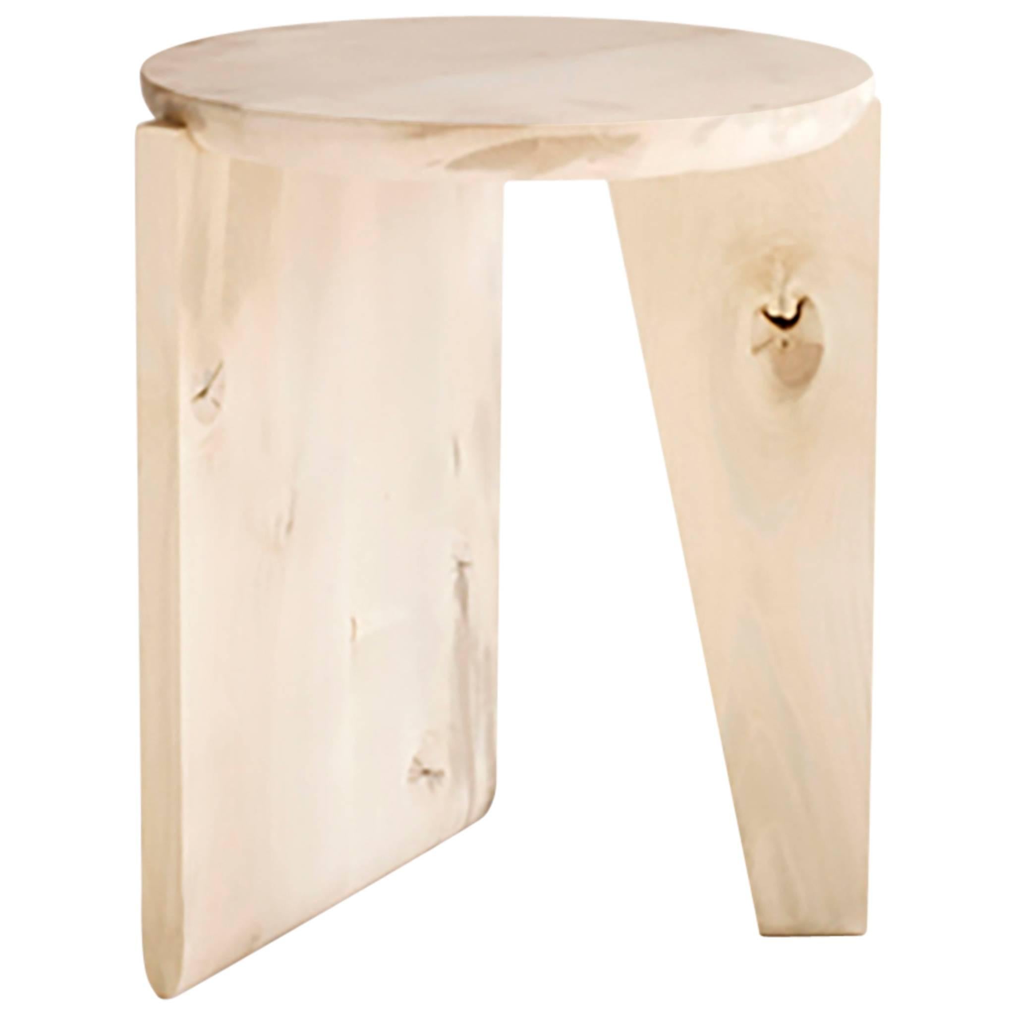 Wu Side Table or Stool, Solid Wood For Sale