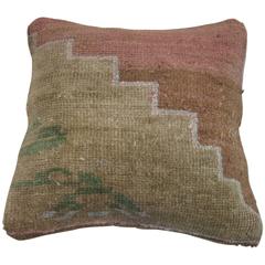Vintage Turkish Kars Rug Pillow